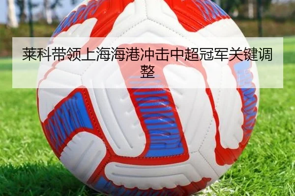 莱科带领上海海港冲击中超冠军关键调整